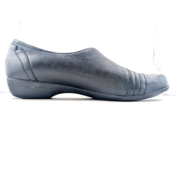 Dansko Franny Black Slip-On Leather Clogs Shoes‎ Size 41 Comfort Cottage Core - Picture 1 of 8